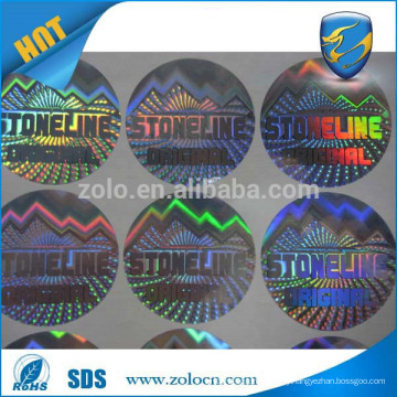 3D Hologram Product Packaging film fabric adhesive stickers label